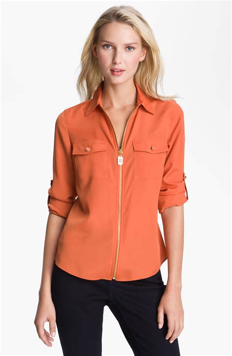 orange michael kors|Michael Kors orange shirt.